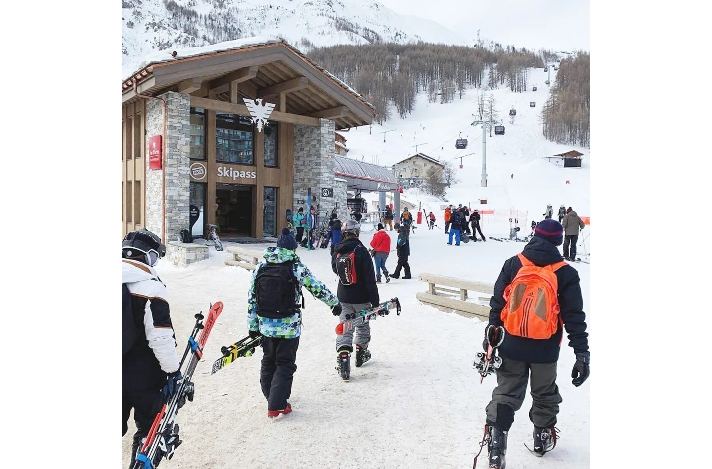 Porte-skis et bâtons de ski SKI-N-GO
