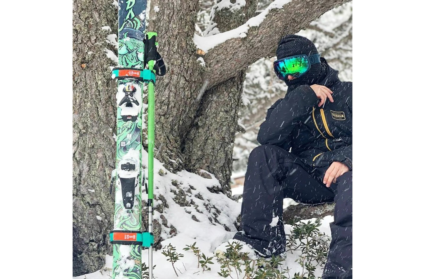 Porte-skis et bâtons de ski SKI-N-GO