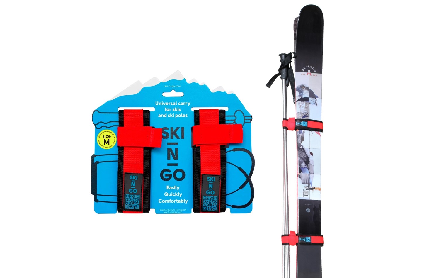 Porte-skis et bâtons de ski SKI-N-GO