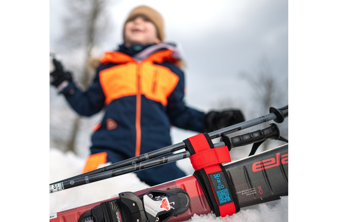 Porte-skis et bâtons de ski SKI-N-GO